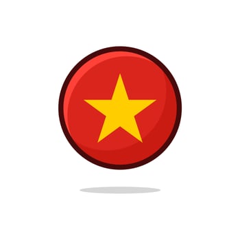 Vietnam Flag Icon vector