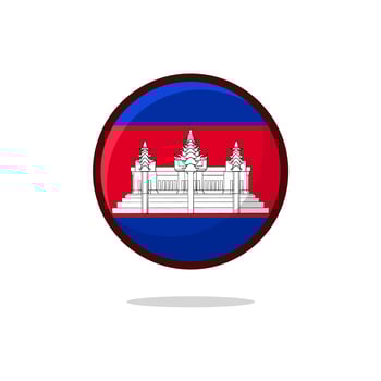 Cambodia Flag Icon vector