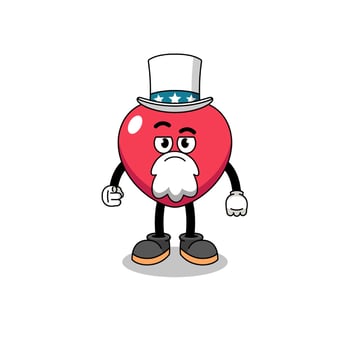 Illustration of love cartoon with i want you gesture vector