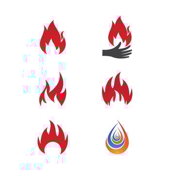 Fire flame illustration vector