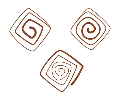 Abstract ornament for background, spiral ornament, spiral ornament abstract vector
