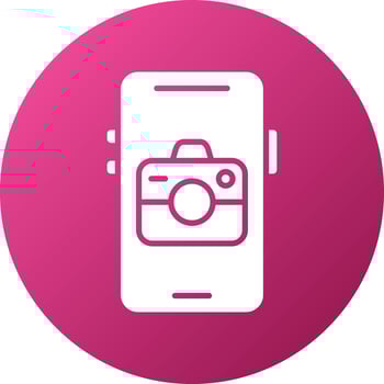 Mobile Camera Icon Style vector