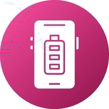 Mobile Battery Icon Style vector