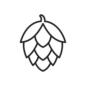 Hops fruit icon from beer and brewery icon pack vector