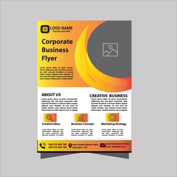 Corporate business flyer template vector