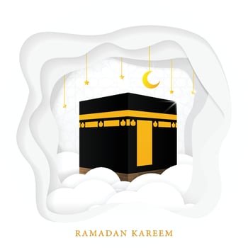 ramadan kareem islamic background with mosque and islamic concept style design vector eps 10, eid mubarak, hari raya, eid fitr, eid adha, hajj, umrah