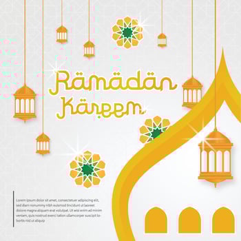 ramadan kareem islamic background with mosque dome and arabian pattern concept style, eid mubarak, hari raya, eid fitr, eid adha, hajj, umrah vector