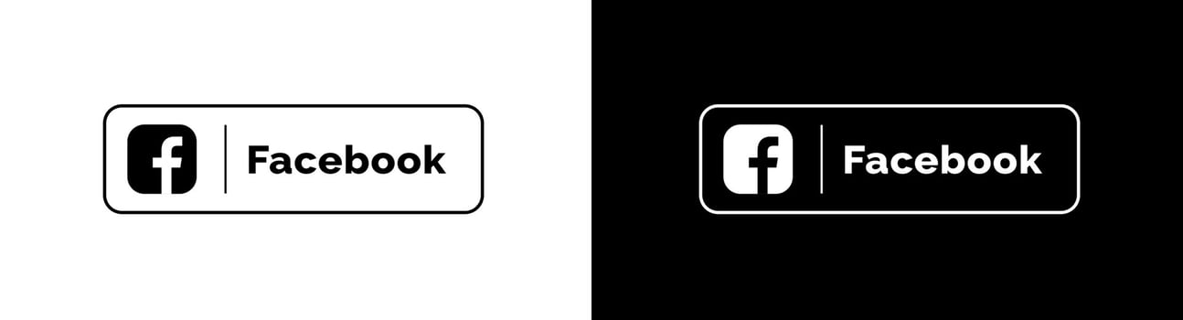 Facebook Icon facebook logo, facebook symbol icon set vector