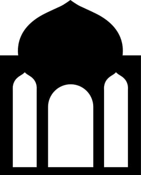 mosque silhouette vector