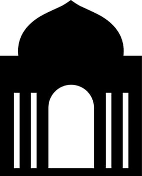 mosque silhouette vector