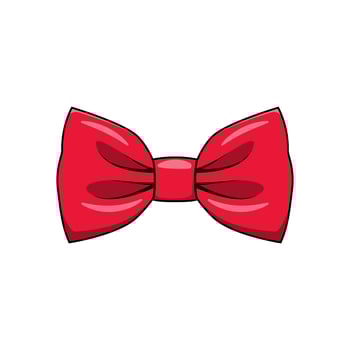 vector bow tie isolated on white background