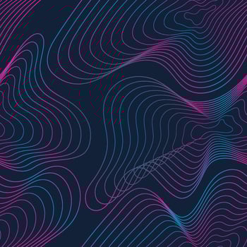 Abstract Digital Wave Seamless Pattern vector