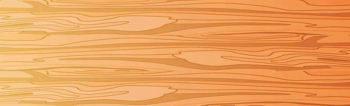 Panoramic texture of light wood with knots - Vector