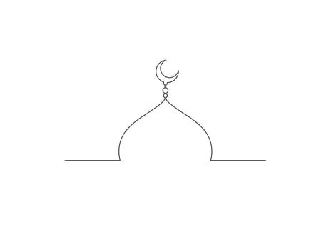 mosque vector design with Islam theme
