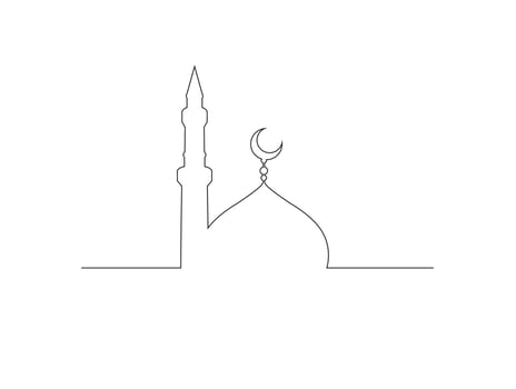 mosque vector design with Islam theme