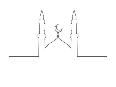 mosque vector design with Islam theme