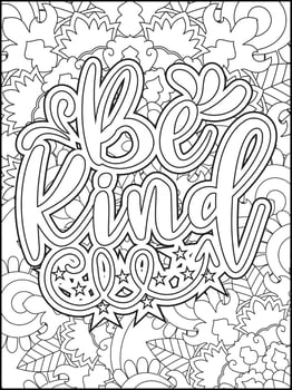 Motivational quotes coloring page. Inspirational quotes coloring page. Affirmative quotes coloring page. Positive quotes coloring page. Good vibes. Coloring book for adults. vector