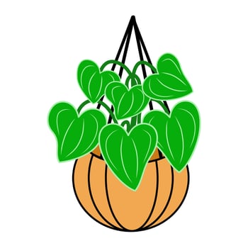 Vector for green plant leaves decoration
