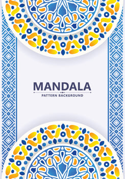 Colorful decorative mandala background vector
