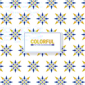 Colorful abstract geometric pattern design vector