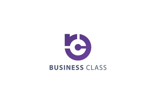 Letter B and C combination business class logo vector