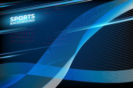 Shinny Sports Background with wave vector illustration. Blue Sports background vector. Sports abstract design template.