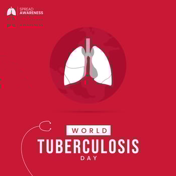 World tuberculosis day awareness about tuberculosis design vector
