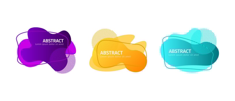 abstract trendy modern decorative element vector