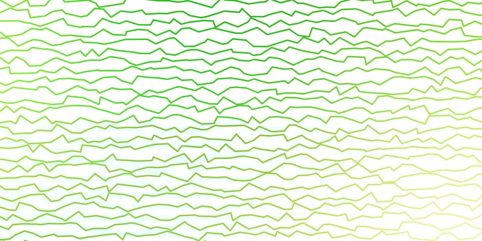 Dark Green, Yellow vector background with bent lines.