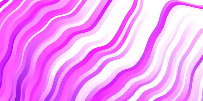 Light Pink vector template with curved lines.