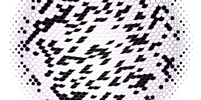 Light Purple vector pattern with spheres.
