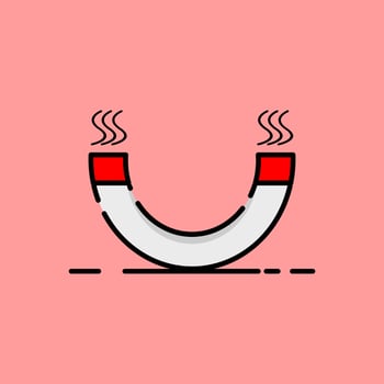 magnet simple icon vector