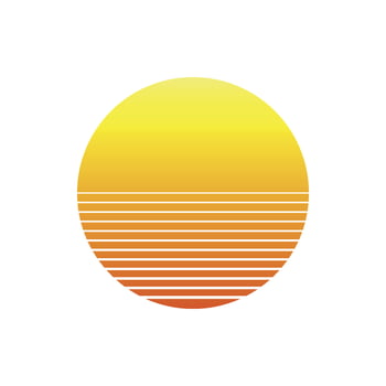 sunset vector icon