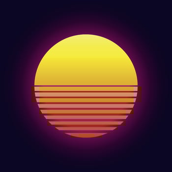 sunset vector icon