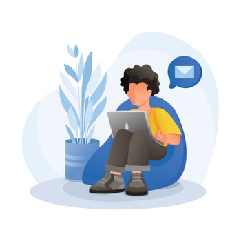 Work from home vector