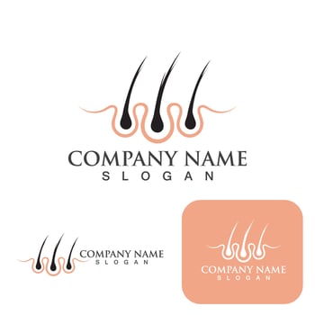 Hair treatments logo vector icon image