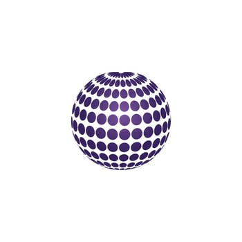 3D digital globe logo design. icon vector illustration. This logo is suitable for global company  world technologies and media and publicity agencies