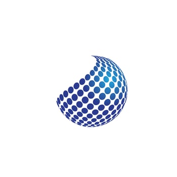3D digital globe logo design. icon vector illustration. This logo is suitable for global company  world technologies and media and publicity agencies