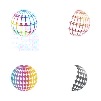 3D digital globe logo design. icon vector illustration. This logo is suitable for global company  world technologies and media and publicity agencies