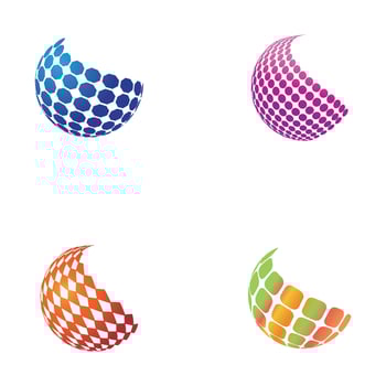 3D digital globe logo design. icon vector illustration. This logo is suitable for global company  world technologies and media and publicity agencies