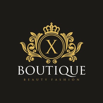 Floral Heraldic Luxury circle Logo template in vector for Restaurant, Royalty, Boutique, Cafe, Hotel, Jewelry, Fashion and other vector illustration
