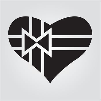 Isolated Love Gift Glyph Icon Unlimited Scalable Vector Graphics