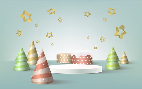 Abstract background, scene for product display, 3d rendering. vector