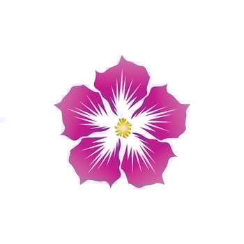 Flower beauty spa logo vector illustration