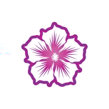 Flower beauty spa logo vector illustration
