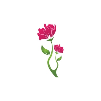 Flower beauty spa logo vector illustration