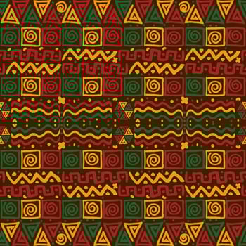 Pan African Seamless Pattern Background vector