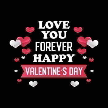 Valentines Day T Shirt. Vector Valentines Day T Shirt, Love Typography For T Shirt Design.