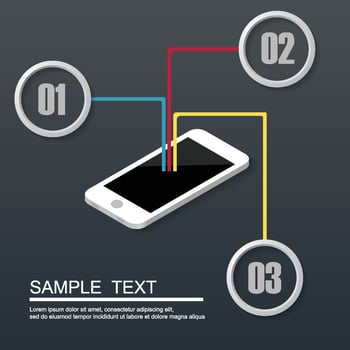 Smartphone Technology and Communication. Vector illustration