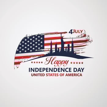Fourth of July Independence Day, Vector illustration for greeting card and other users